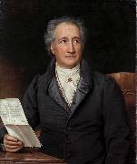 Joseph Stieler Johann Wolfgang von Goethe oil